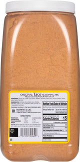 McCormick Original Taco Seasoning Mix, 6 lb - Six Pound Container of Taco Seasoning Mix, Best for Seasoning Ground Beef, Turkey, Chicken, Burgers