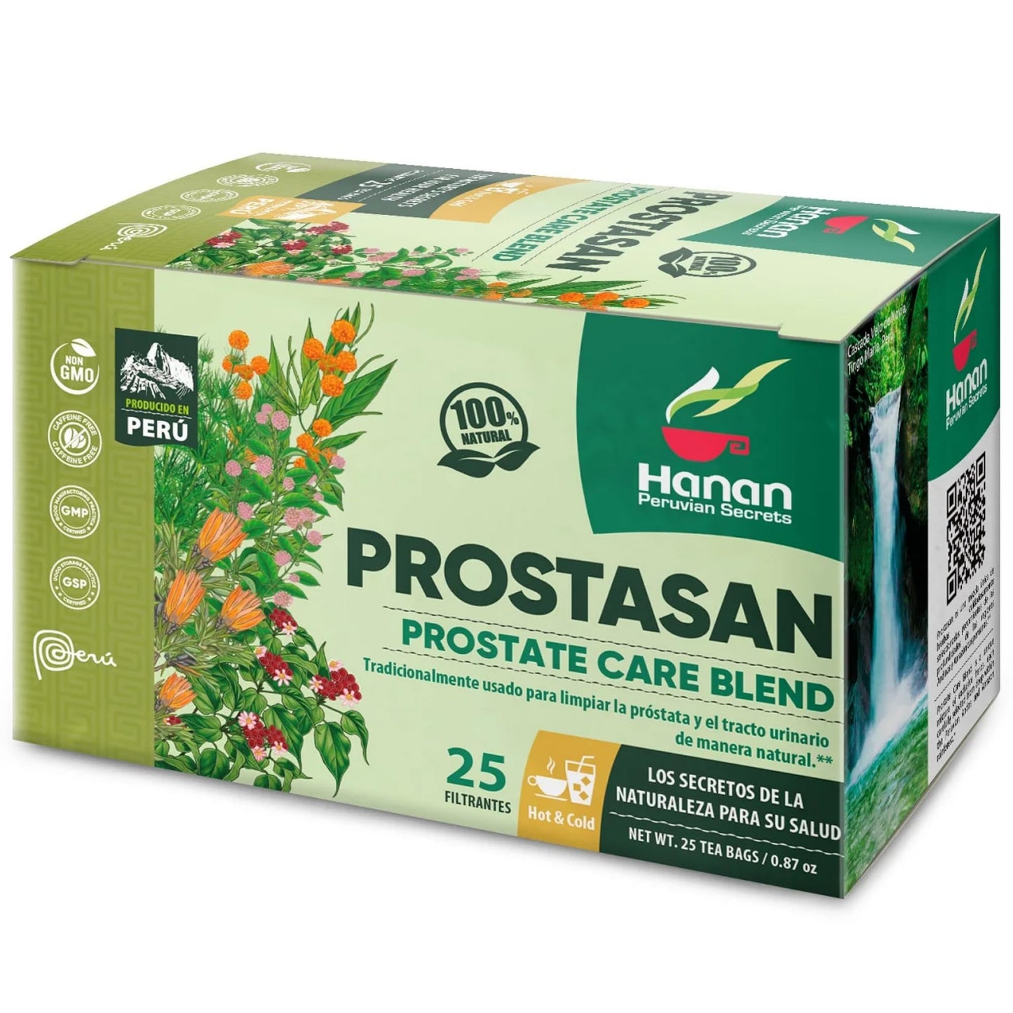 Prostasan Prostate Blend - Herbal Tea Annatto Leaves (Achiote), Humanpinta, Cat's Claw (Uña de Gato), Horsetail (Cola de Caballo) and Soldier's Herb