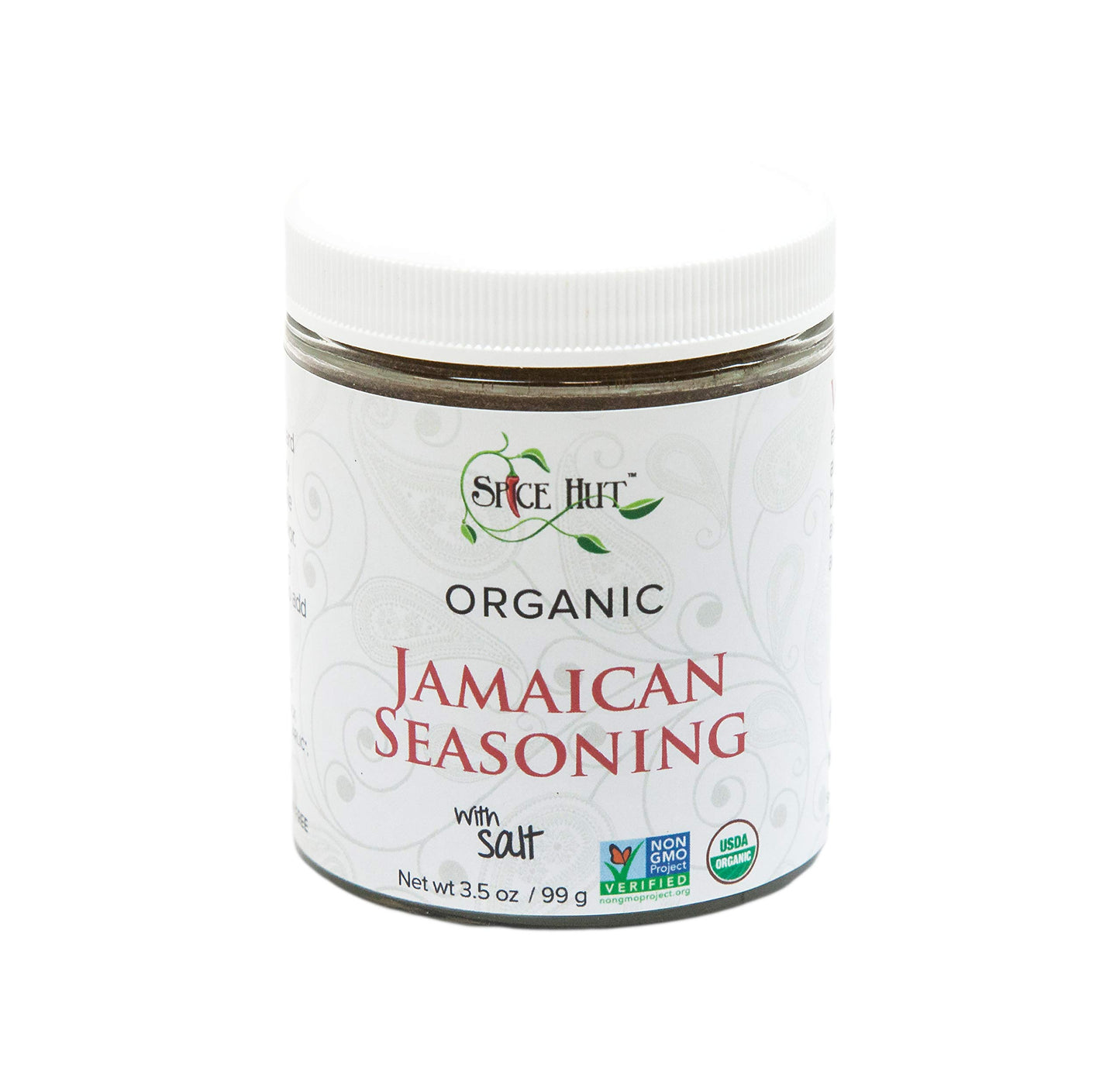 Organic Jamaican Jerk Seasoning Dry Rub for Cooking, with Salt / Jamaican Seasoning All Purpose Carribbean Spice Blend for Griling Jerk Chicken