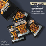 Momofuku Soy and Scallion Ramen Noodles by David Chang, 4 Pack of Restaurant Quality Air-Dried Instant Noodles Now with More Sauce & 10g of Protein