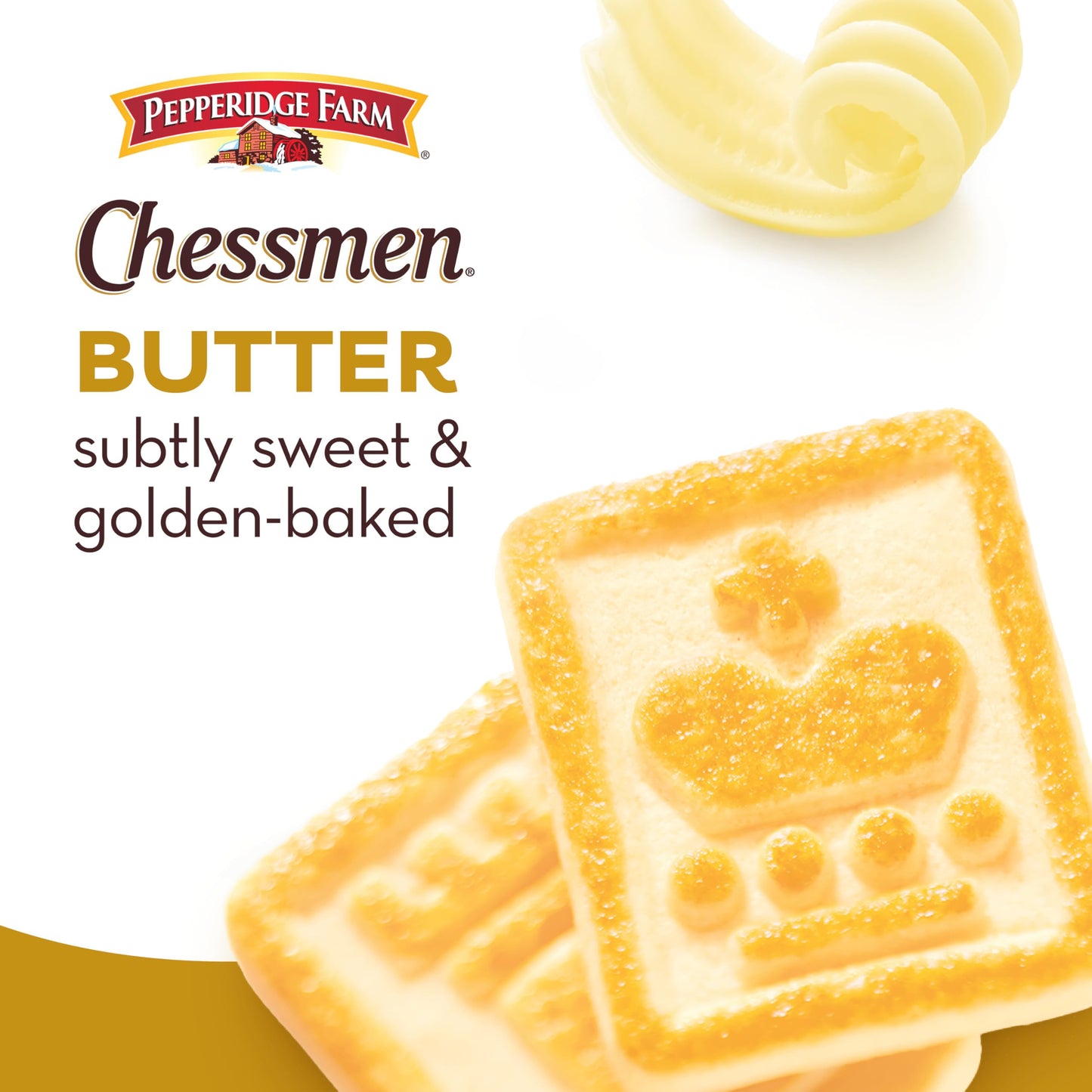 Pepperidge Farm Chessmen Butter Cookies, 7.25 oz. Bag (Packaging may vary)