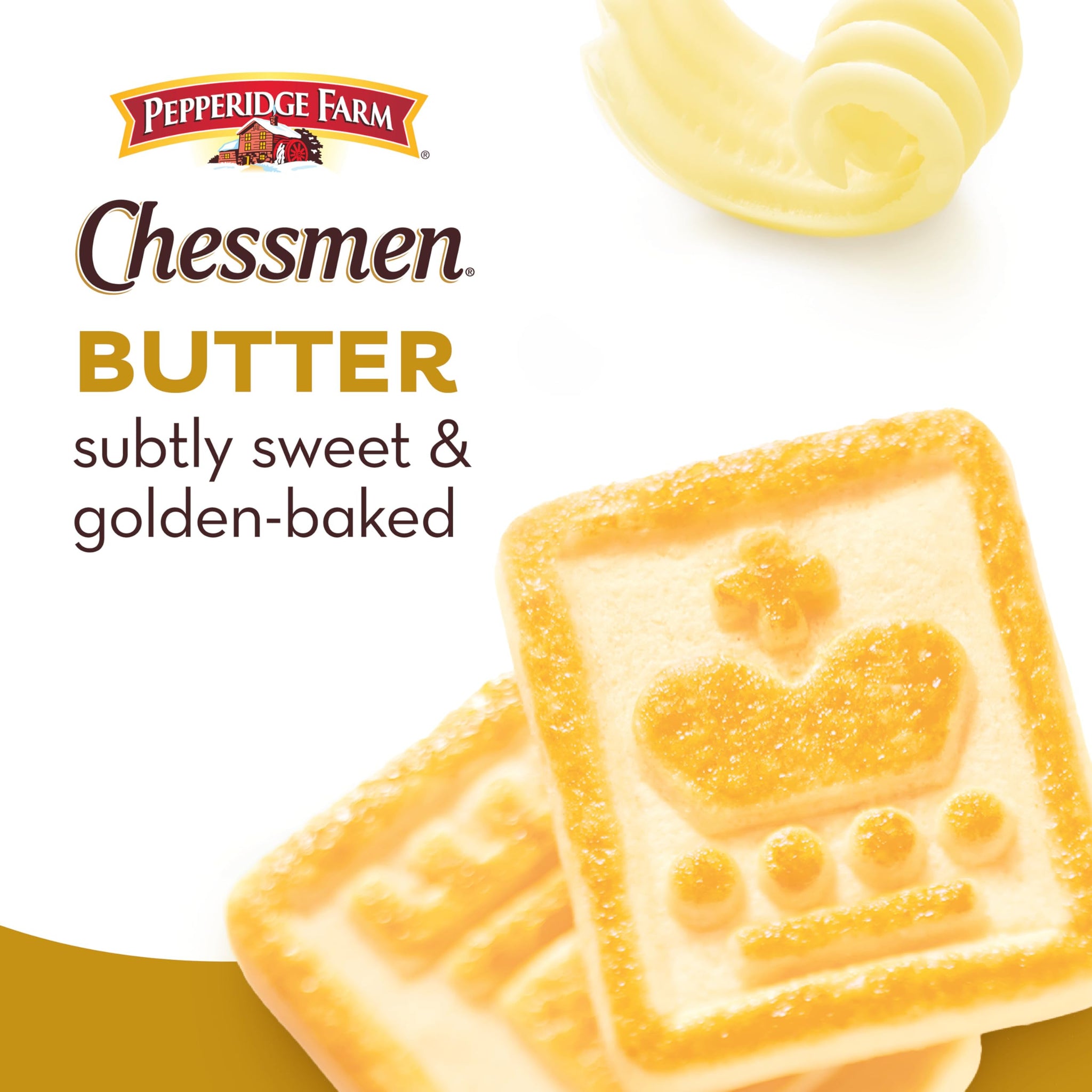 Pepperidge Farm Chessmen Butter Cookies, 7.25 oz. Bag (Packaging may vary)