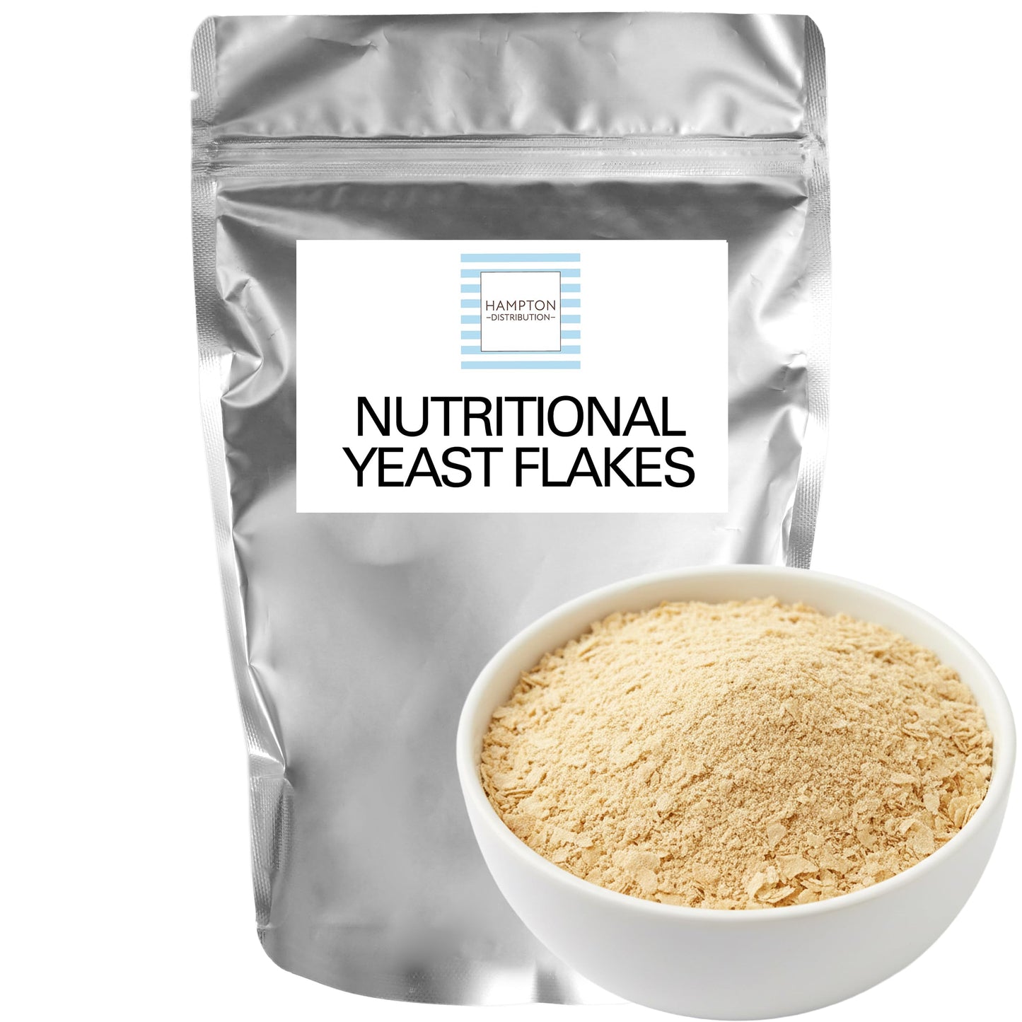 Nutritional Yeast Flakes, 1 Pound Bulk Bag, Hampton Distribution