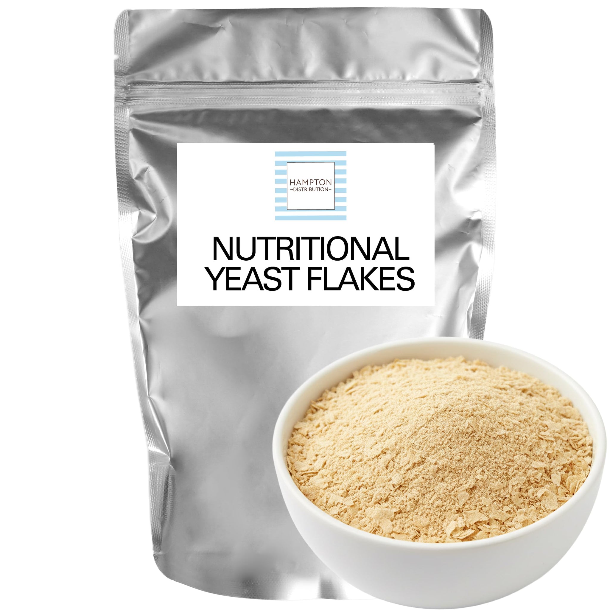 Nutritional Yeast Flakes, 1 Pound Bulk Bag, Hampton Distribution