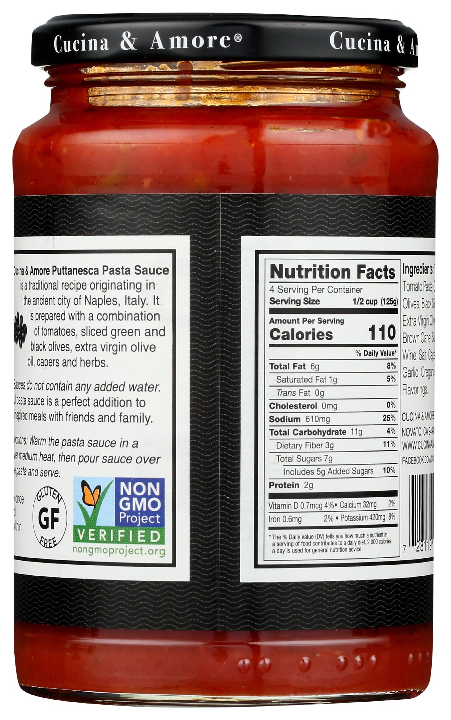 Cucina & Amore, Sauce Puttanesca, 16.8 Ounce