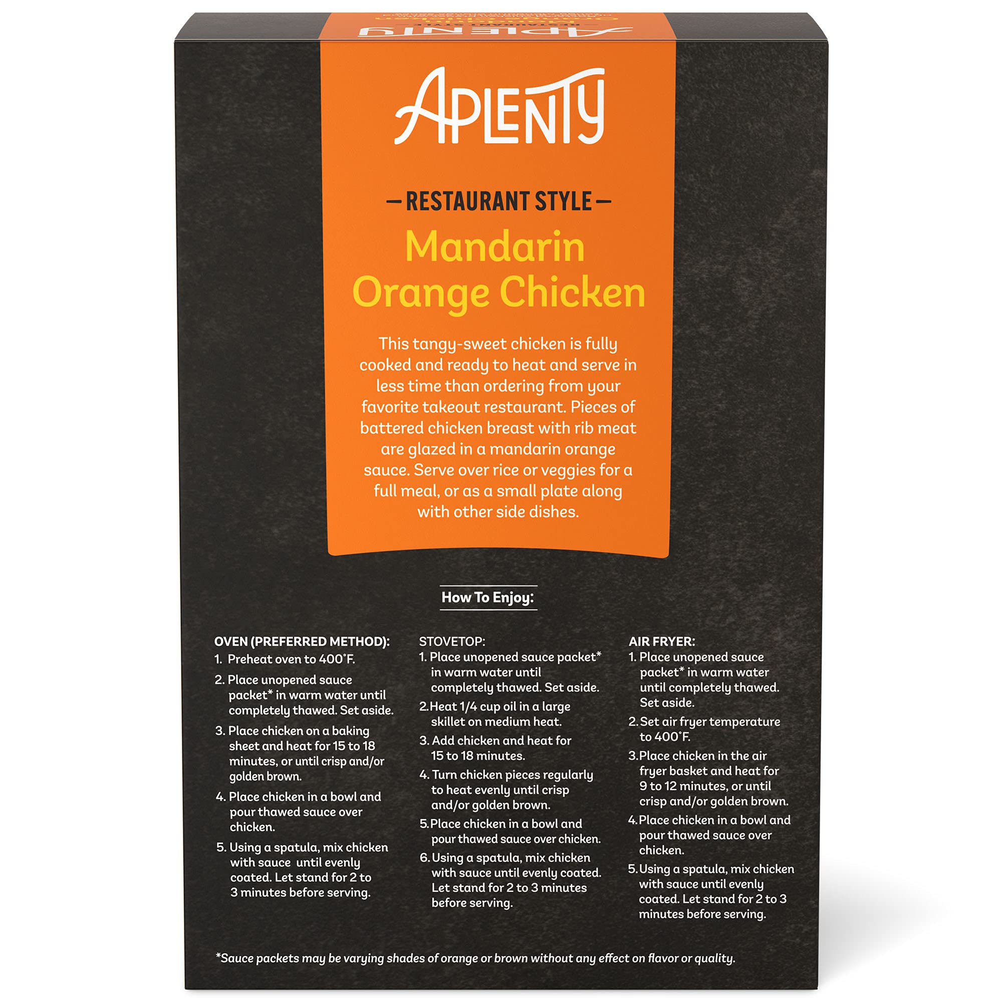 Amazon Brand, Aplenty Mandarin Orange Chicken, 22 Oz (Frozen)