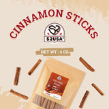52USA Cinnamon Sticks, Cinnamon 4 oz (113g), Whole Cinnamon Sticks, 100% Raw, Kosher Certified, Gluten Free, Pure & Fresh Cinnamon, Perfect for