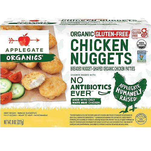 Applegate Organic Gluten-Free Chicken Nuggets, 8oz (Frozen)
