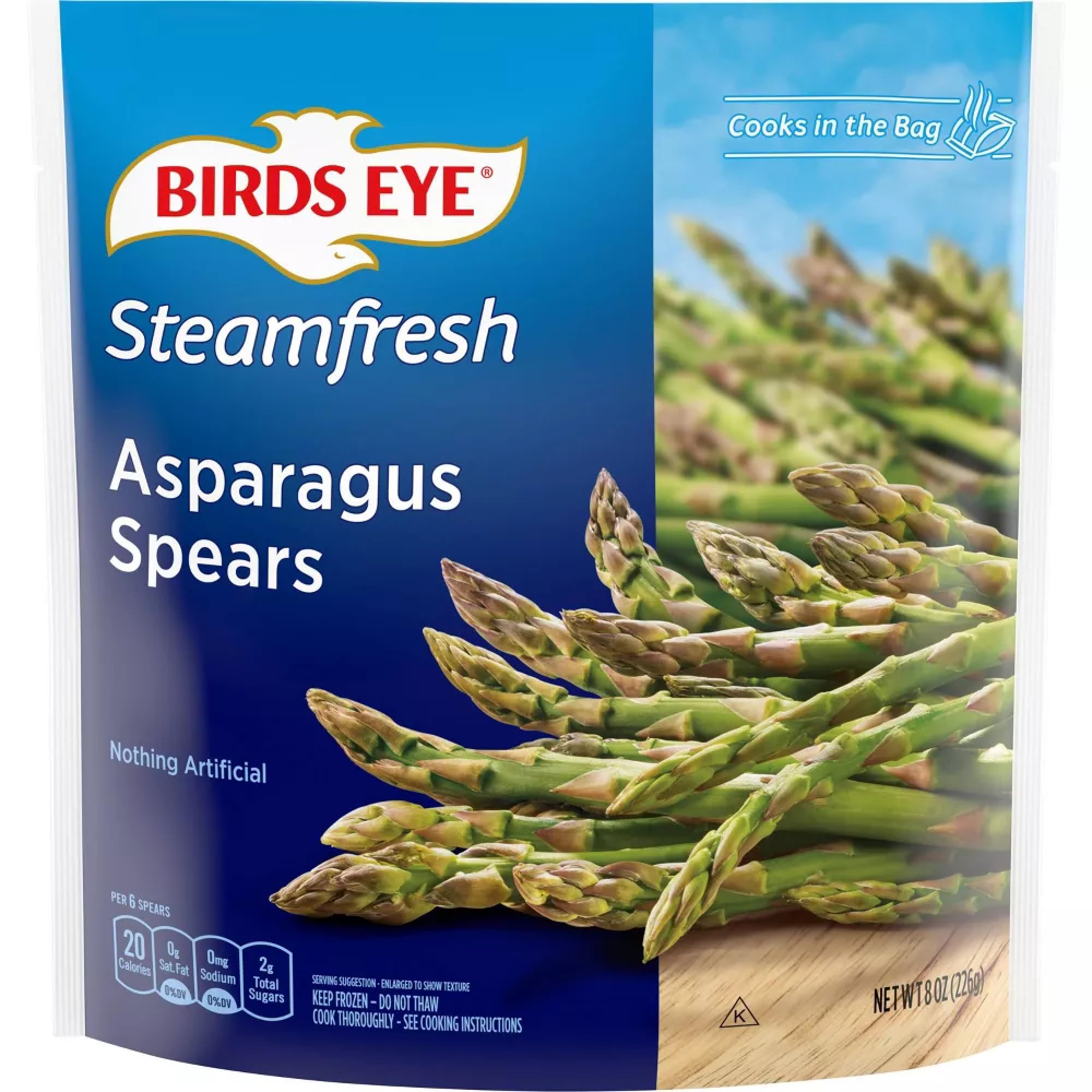 Salutem Vita - Steamable Frozen Asparagus Spears, 8 oz, Gift Set - Pack of 10