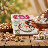 HazerBaba Finest Premium Turkish Delight Pistachio Candy, 7oz (Pack of 1)