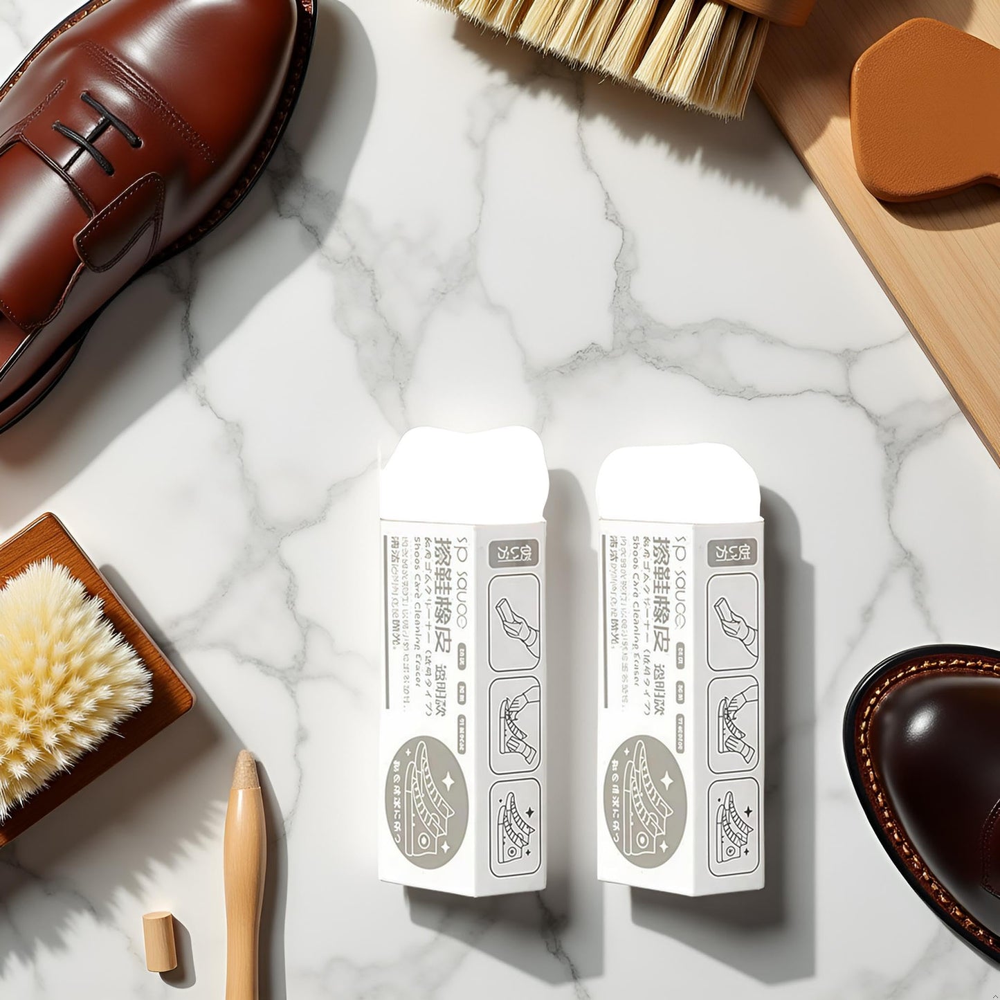 2Pcs White Suede and Nubuck Eraser,Nubuck Suede Eraser for Sneaker Shoes Canvas Cleaning Eraser Dirt Remover for Leather Shoes Boot Scuffs Stains