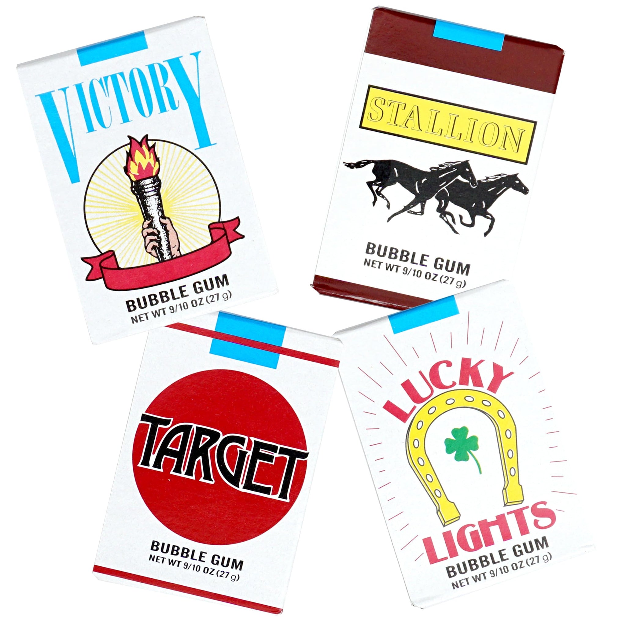 Bubble Gum Cigarettes (4 Pack), Gum Cigarettes, Candy Cigarettes, The Hampton Popcorn & Candy Company
