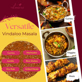Spice Hut - Organic Vindaloo Masala Powder, No Salt, Flavorful Spicy Indian Seasoning Vindaloo Curry Powder for Cooking Goan Food - Meat, Seafood