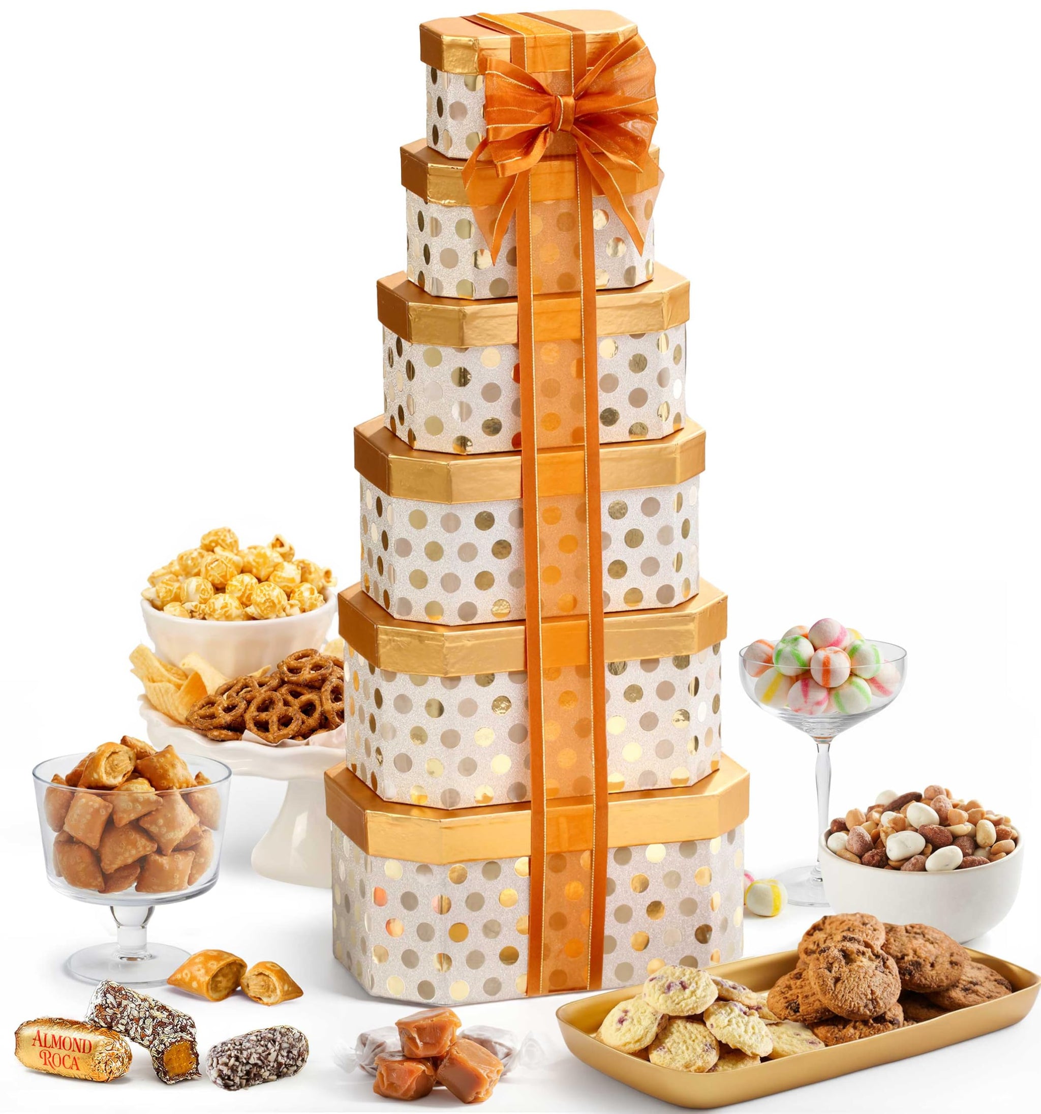 Broadway Basketeers Gift Basket with Gourmet Snack Food Delivery for Memorial day, Mom, Her, Thank You, Birthday, Corporate Gifts, Kosher
