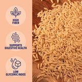 Three Farm Daughters X Molly Yeh High Fiber Orzo Pack, Irresistible, Low GI, Non GMO Orzo Pasta Noodles, Low Net Carb, Made in the USA from Just 2