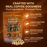 Caramel Coffee Blasts - Edible Coffee Revolution with Real Brewed Cafe in Three Amazing Flavors: Caramelo Macciato, Chocolate Latte, French Vanilla