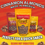 OZARK NUT ROASTERS, Cinnamon Almonds, Cinnamon-Flavored Snacks, Roasted & Coated, World-Class Gourmet Candied Nuts, 16 oz, Pack of 1