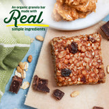 Kate’s Real Food Mini Organic Granola Bars - Peanut Butter Dark Chocolate (1.1 oz, Pack of 24) - Organic Energy Bars Made with Gluten Free Oats - Non