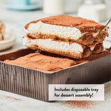DeLallo Tiramisu Kit, No-Bake Italian Dessert Mix, Tiramisu Cake Mix with Savoiardi Lady Fingers and Mascarpone Cheese Filling, Includes Instant Espresso Powder and Cocoa Powder (1 Pack)
