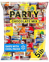 Chocolate Candy Variety Pack Bulk Assorted Individually Wrapped Mini Chocolate Bars 5 lb Mix for Office Break Room Party Gift Baskets Snack Bowls
