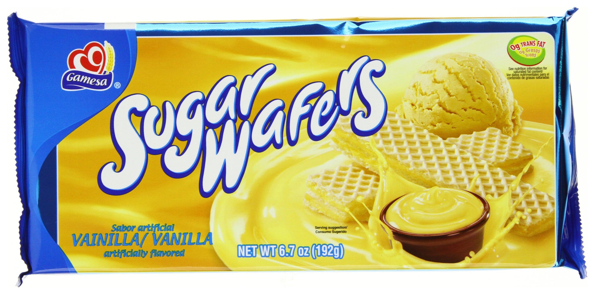 Gamesa Vanilla Sugar Wafers, 6.8-Ounce Packages (Pack of 12)