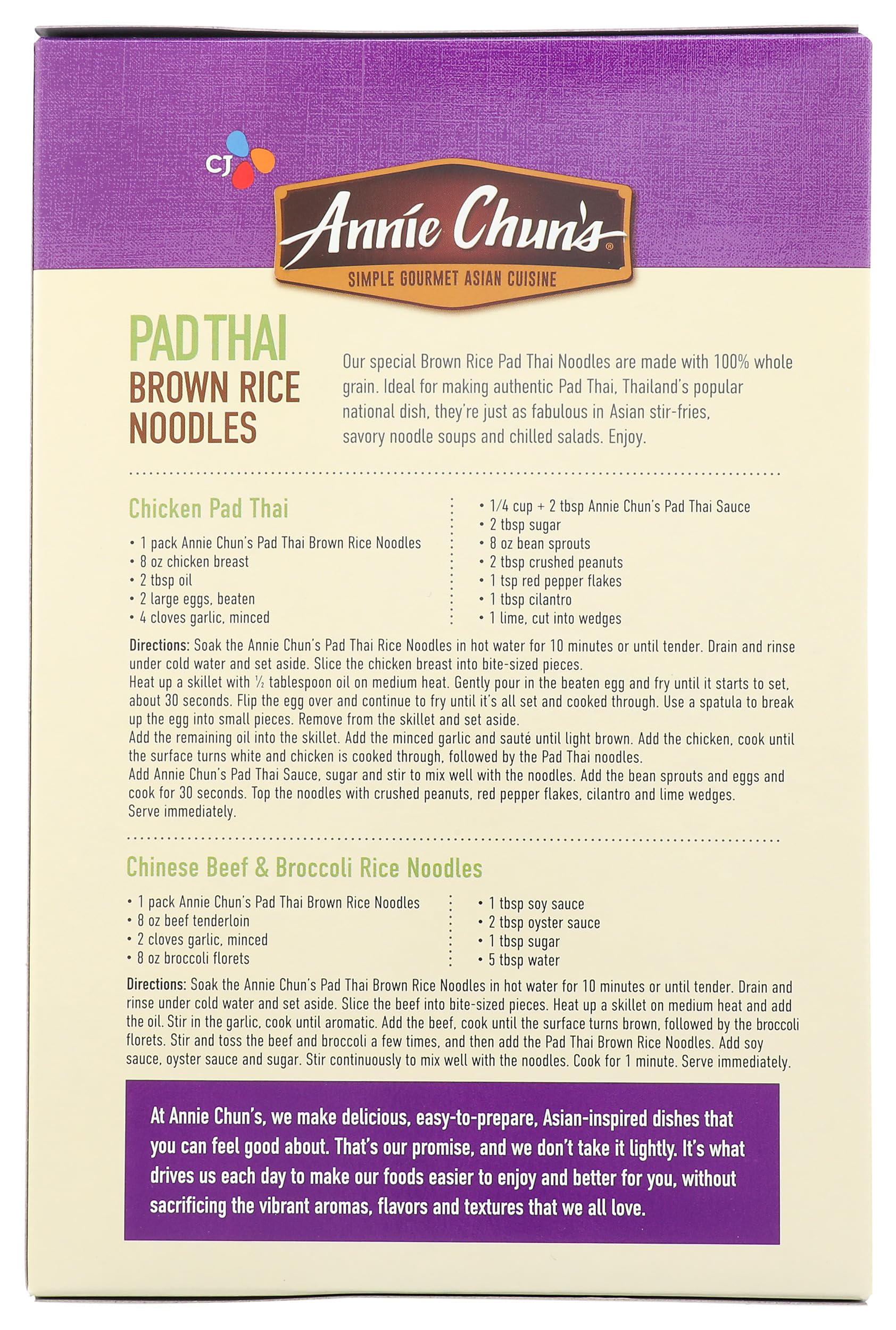 Annie Chun's Pad Thai Brown Rice Noodles - 8 oz