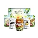 Food to Live Organic Keto Raw Seeds in a Gift Box - Pumpkin Seeds, Sesame Seeds, Sunflower Seeds, Chia Seeds, Golden Flax Seeds