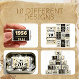Hokinaa 70th Birthday Party Decorations - 100 Pcs Happy Back in 1956 Decor