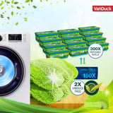 VanDuck Reusable Mop Pads Compatible with Swiffer Sweeper (4-Pack) - Washable Microfiber Mop Pads for Wet & Dry Use - All Purpose Floor Mopping
