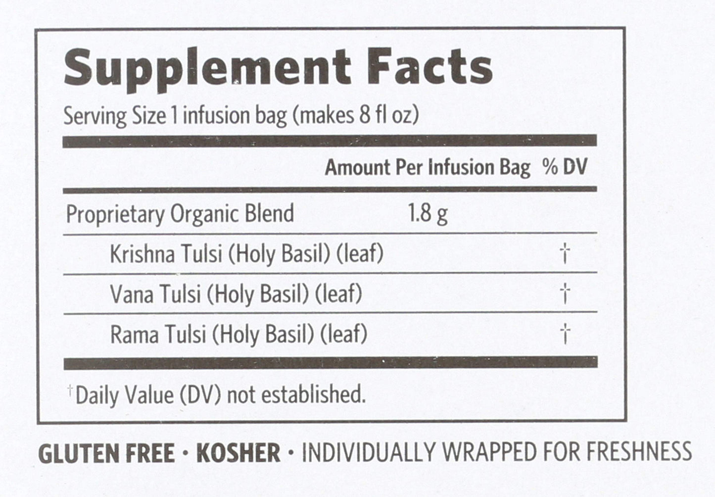 Organic India Tulsi, Original, 18 Count Box