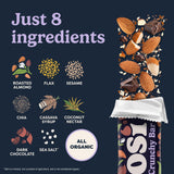 Tosi Nut Bars, Almond Dark Chocolate, Healthy Snacks for Adults & Kids, Plant Based Crunchy Bars (6G Protein), Organic Keto Snacks, Vegan, Gluten