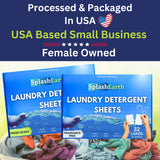 Travel Laundry Detergent Sheets, Liquidless Washer Sheet, Eco Friendly Laundry Sheets Detergent, Hypoallergenic Non Toxic (FRESH SCENT-32 LOADS)