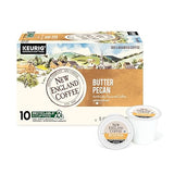 New England Coffee Single Serve Pods, Butter Pecan Medium Roast 10 Count (Pack of 1)