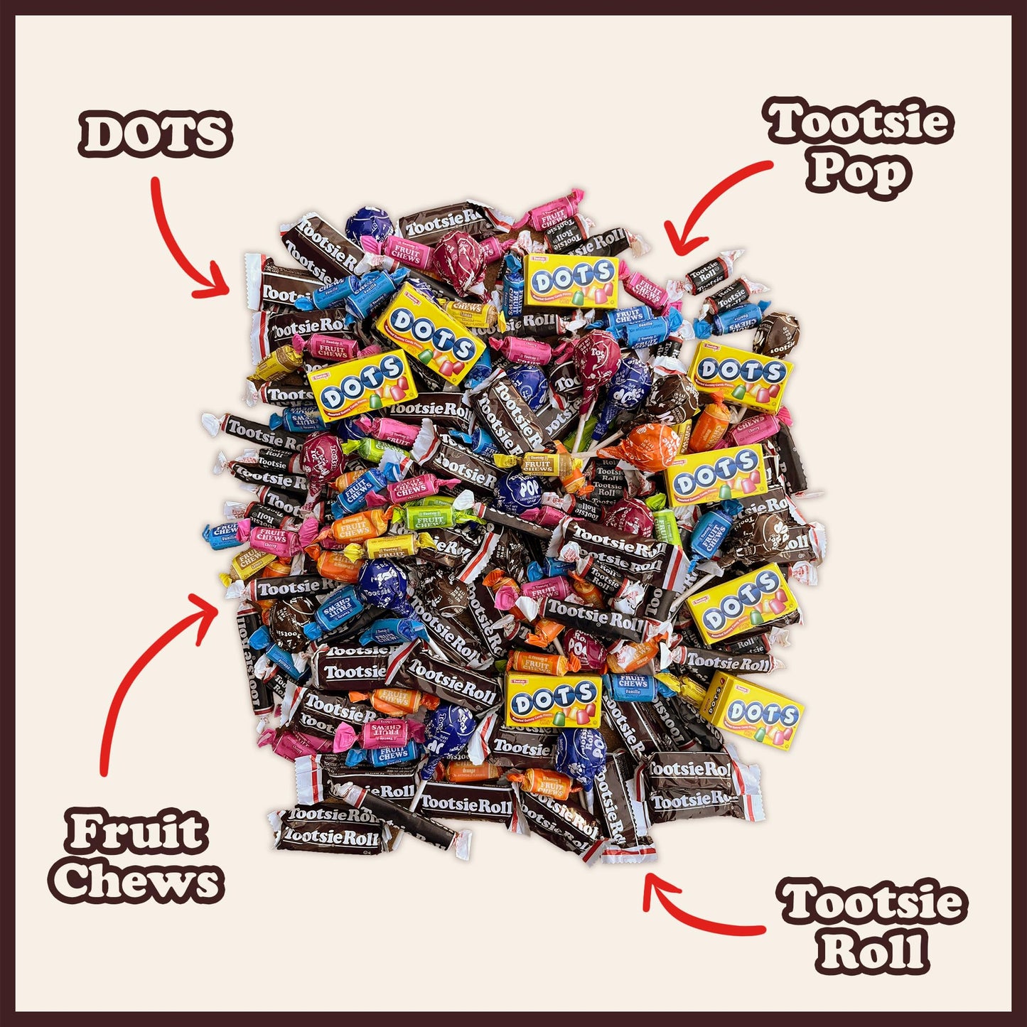 Tootsie Roll Child's Play Candy Favorites - Made in USA - 5 Pounds of Individually Wrapped Party Candy - Funtastic Variety Mix Bag - Peanut Free