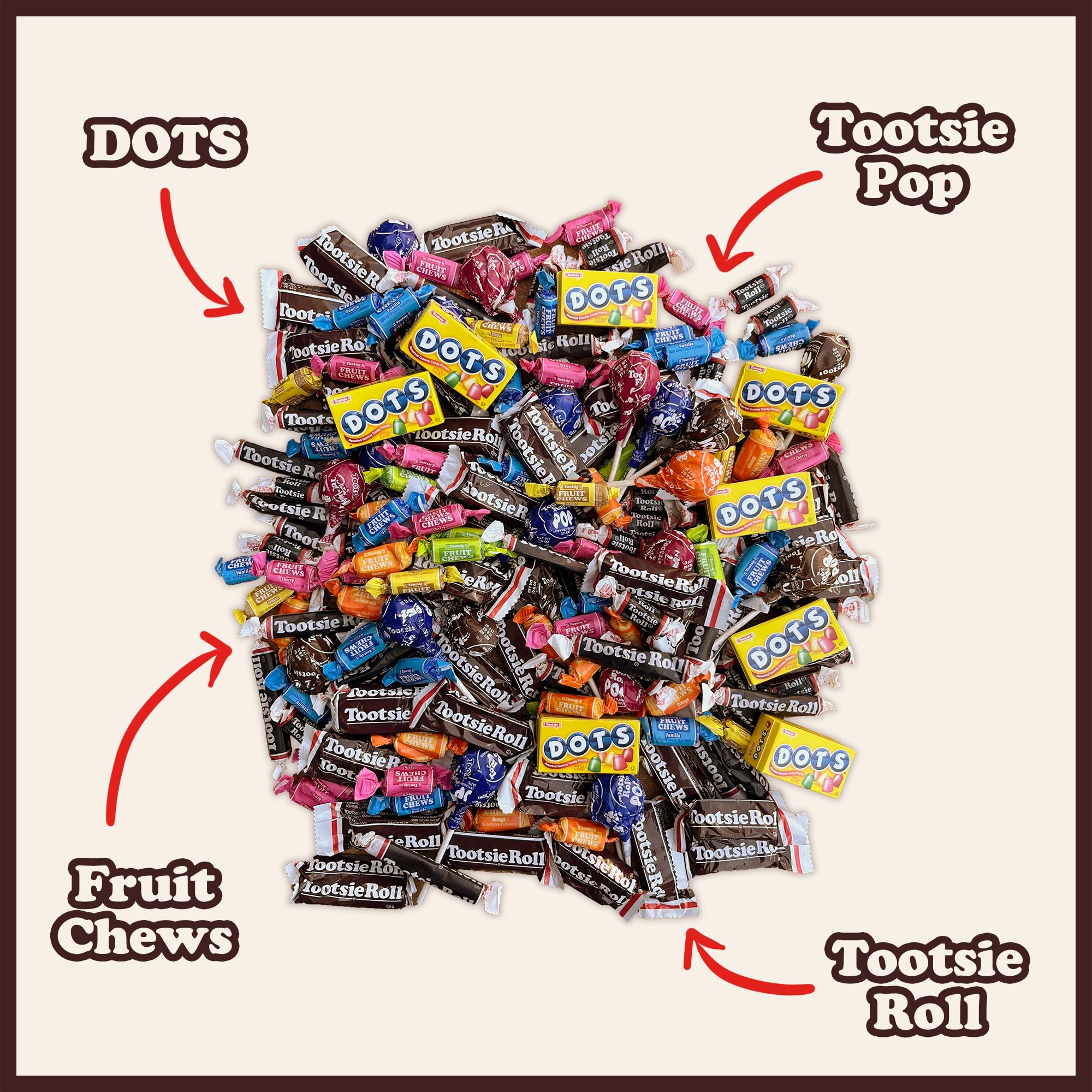 Tootsie Roll Child's Play Candy Favorites - Made in USA - 5 Pounds of Individually Wrapped Party Candy - Funtastic Variety Mix Bag - Peanut Free