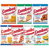 Combos Snacks Variety 7 Pack-Pepperoni Pizza, Cheddar Cheese Pretzels, Pizzeria, Buffalo Blue Cheese, Cheddar Cheese Crackers, Ranch Dip Pretzel
