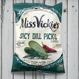 Miss Vickie's Spicy Dill Pickle Kettle Cooked Potato Chips, 1.375 Ounce (Pack of 64)