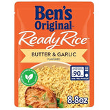 BEN'S ORIGINAL Ready Rice Butter and Garlic Flavored Rice, Easy Dinner Side, 8.8 oz Pouch