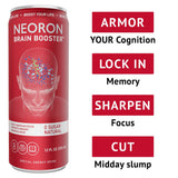 NEORON Focus + Calm | Nootropic Drink for Mental Clarity - Stress & Burnout Support (12-Pack, Ginger Kick, Orange & Grapefruit, Sugar-Free)