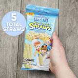 Rice Krispies Treats Cereal Straws, Sweet and Crunchy Wafer Tubes, On The Go Snacks, 5 Count, 1.76 Ounces