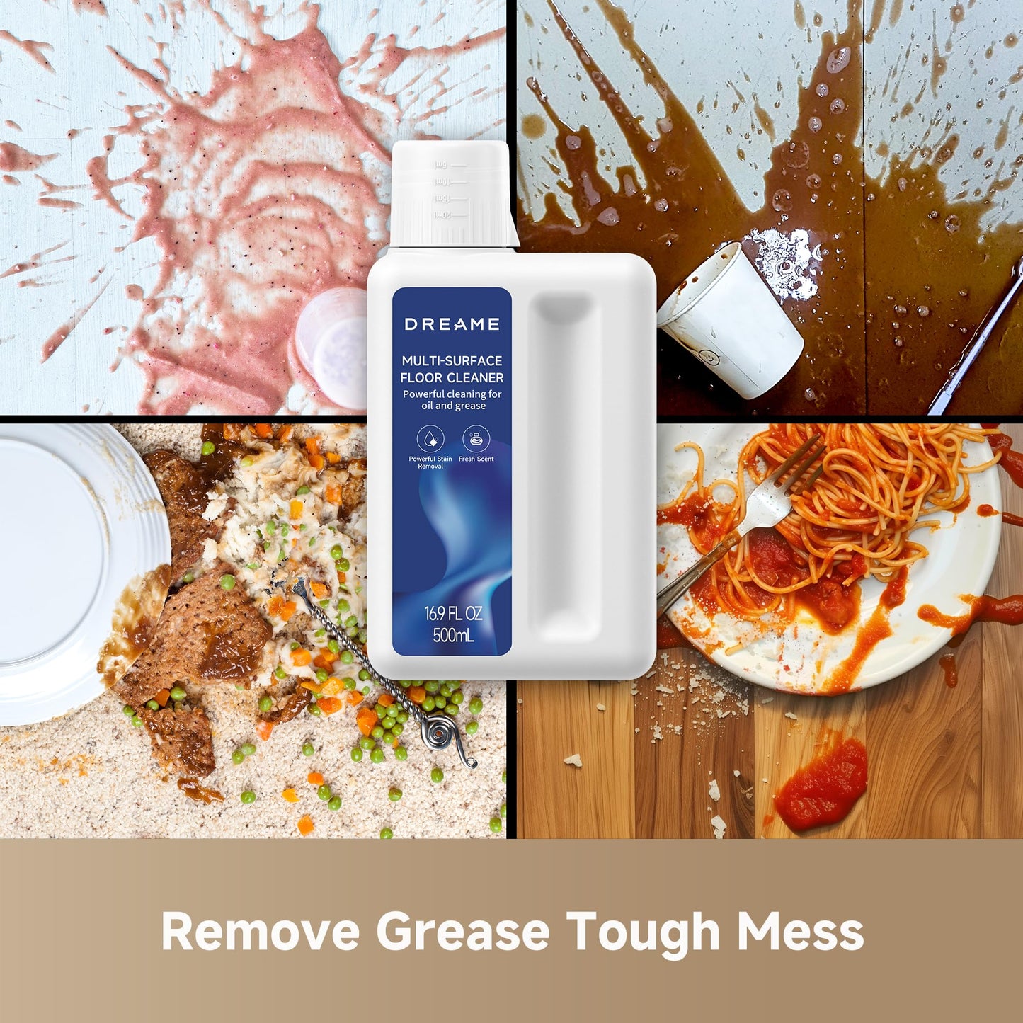 DREAME Cleaning Solution for H15 Pro Heat/H15 Pro CarpetFlex/H12 PRO/G10 Pro/H13 PRO/H12S/H12 Pro FlexReach/H12 Dual/G10 Combo/G10/K10, Multi-Surface