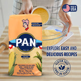 P.A.N. Yellow Corn Meal - Pre-cooked Gluten Free and Kosher Flour for Arepas (2.2 lb/Pack of 1)