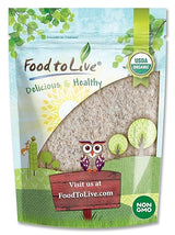 Food to Live Organic Einkorn Whole Wheat Flour, 8 Ounces - Finely Milled, Rich Fiber, Great for Baking Bread, Pizza, Pancakes, Muffins, USDA