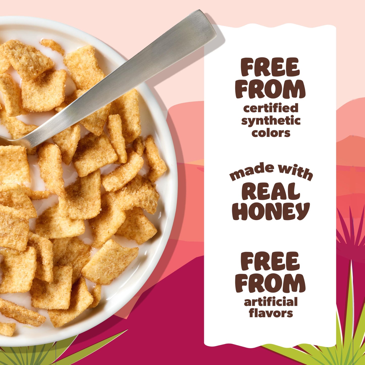 Mom's Best Toasted Cinnamon Squares Cereal, Made with Whole Grain, No High Fructose Corn Syrup, Made with Real Cinnamon, Kosher, 17.5 Oz Box (Pack