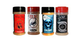 Wicked Tickle Chili Powder Gift Set, 4 Pack - Ghost, Smoked Ghost, Scorpion, Habanero Garlic Salt, 2 oz Bottles