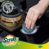 SCRUBIT 20 PK Steel Wool Soap Pads - [Updated Not-Kosher!] - Metal Scouring Cleaning Pads for Dishes, Pots and Ovens - Pre-Soaped scrubbing Pads
