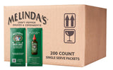 Melinda’s Green Sauce Packets - 200 Count (.42 Oz Each) - Hot Sauce Packets Single Serve for Travel, Party, Business - Convenient Individual Condiment