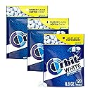 ASSORTIT X Orbit White Peppermint Sugar Free Gum, 3 Pack, 120 Pieces Per Bag, 360 Pieces Total, Resealable Bags