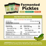 Olive My Pickle Fermented Pickles Probiotic Variety Pack - 96 Ounces | 3-Pack Bundle of Kosher Dill, Garlic, Spicy Kosher Dill Pickles and Brine