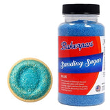 Bakerpan Blue Sanding Sugar for Baking & Cookie Decorating - 5 Ounce Edible Blue Sugar Sprinkles for Cookies, Cakes, Cocktails (Made In USA)